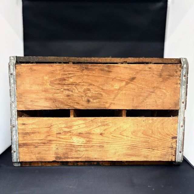 昭和レトロ 森永配達用木箱&販促品グラス2点 昭和レトロ 森永配達用木