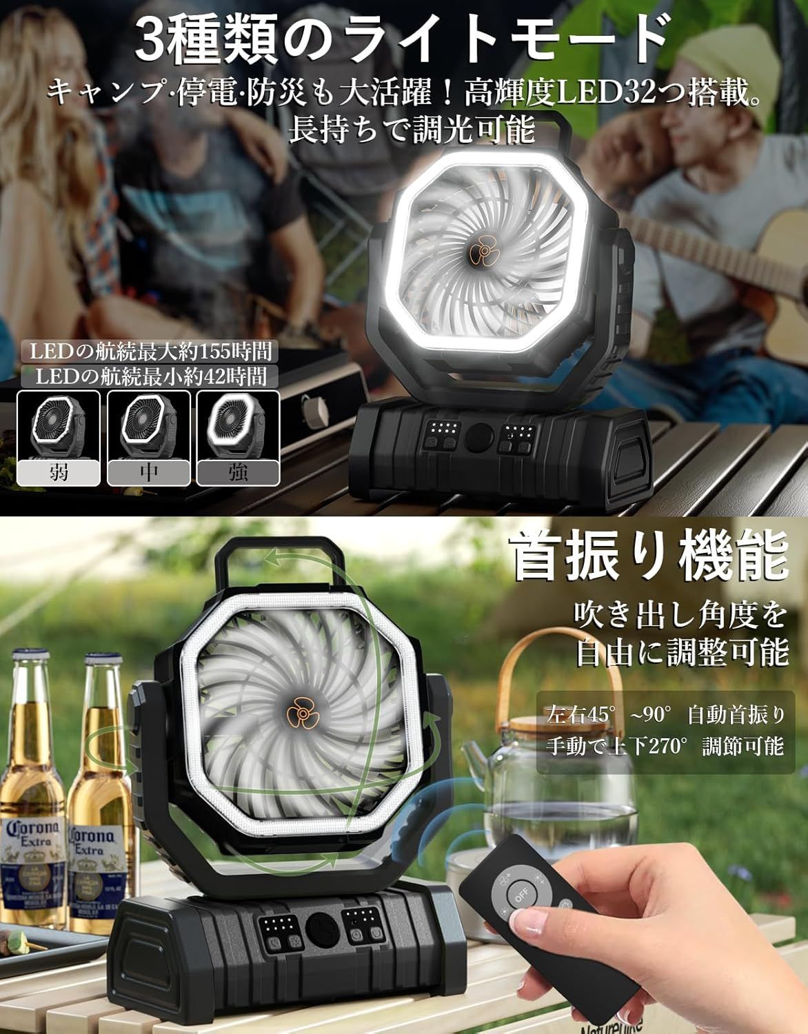 自動首振り