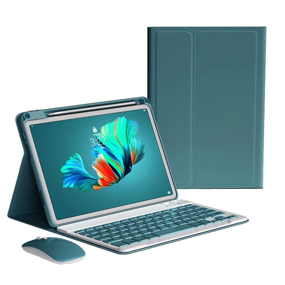 iPad Mini6_深緑 iPadMini6 キーボードケース ワイヤレス マウス付き