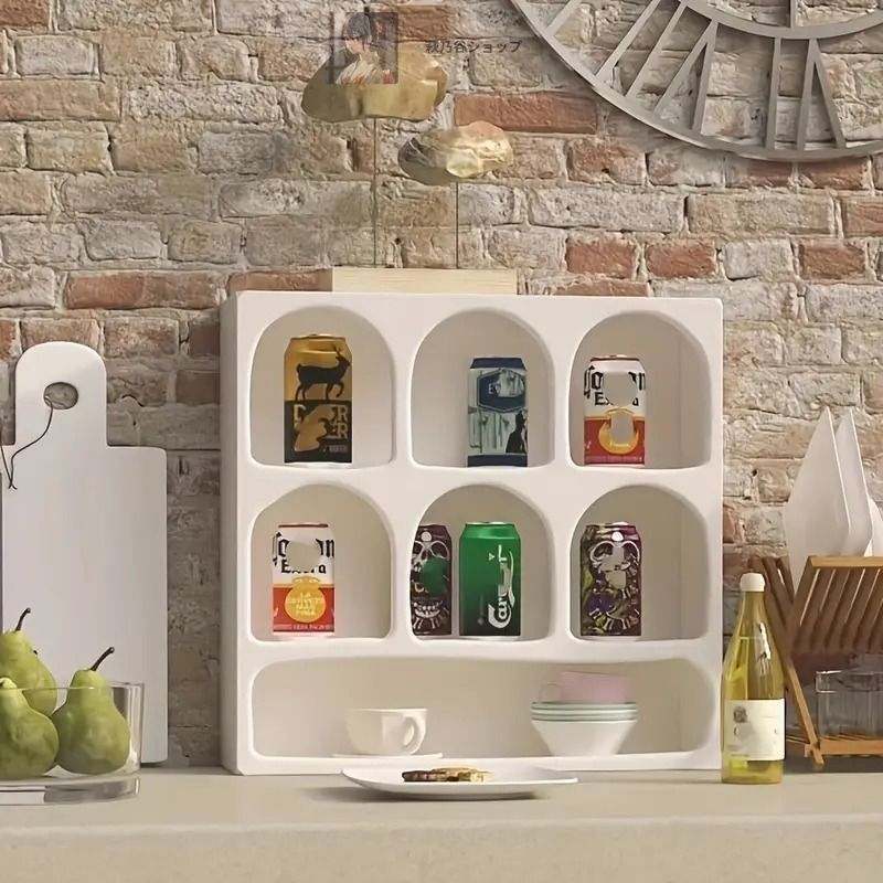 収納 リビング キッチン 北欧風 韓国風 ホワイト ブラック 棚 シンプル 可愛い カップホルダー ディスプレイ ラック 小物入れ シェルフ おしゃれ 雑貨ラック Q 9 y 8143