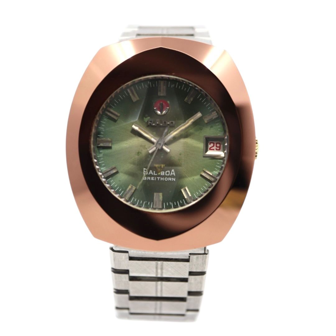 RADO ラドー バルボア カットガラス 自動巻き メンズ 腕時計 稼働品 RADO - 良品 RADO ラドー バルボア カットガラス 自動巻き AT