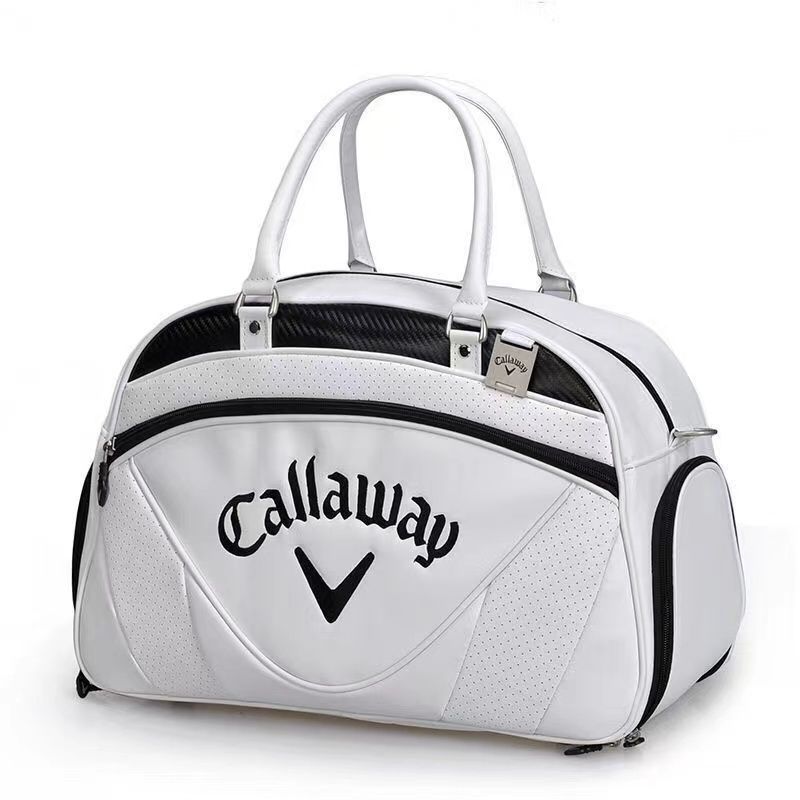 新品未使用 callaway キャロウェイ ゴルフ服バッグ ゴルフシューズ バッグ 防水PU ボストンバッグ