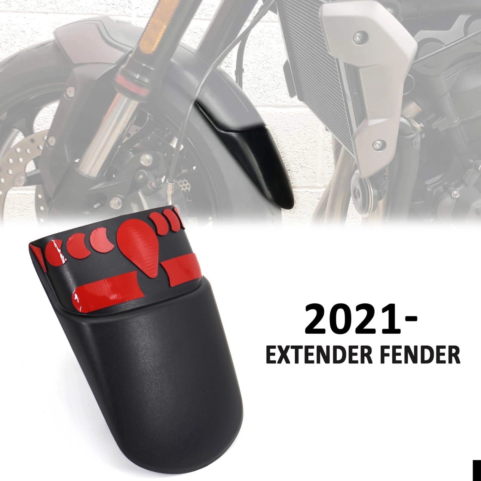 トライアンフ トライデント660 2021- 用 ロングフェンダー フロント＆リアセット 泥除け延長 純正交換用 バイクアクセサリー