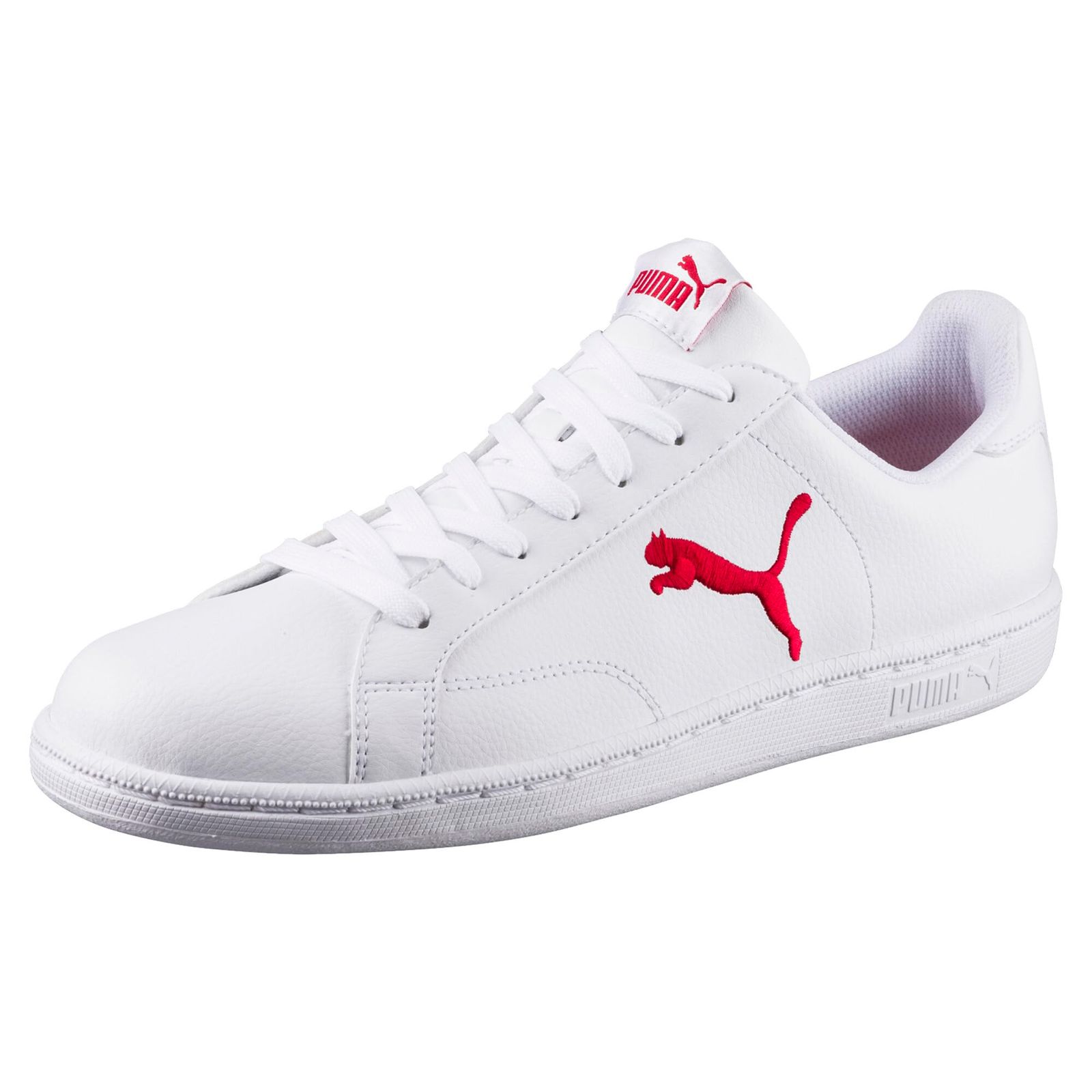 プーマ PUMA スマッシュ キャットL プーマホワイト|バルバドスチェリー 362945-01 01 プーマホワイト|Bチェリー 28.5cm
