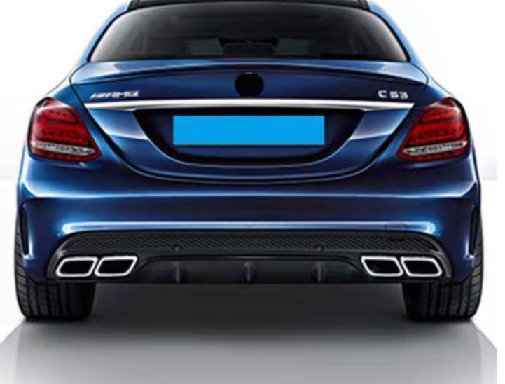 ベンツ ｗ205/w212 /w222 AMG マフラー カッター 　Bk 2ｐ 15-18 メルセデスベンツ W205 マフラー カッター Bk AMG C63 2p