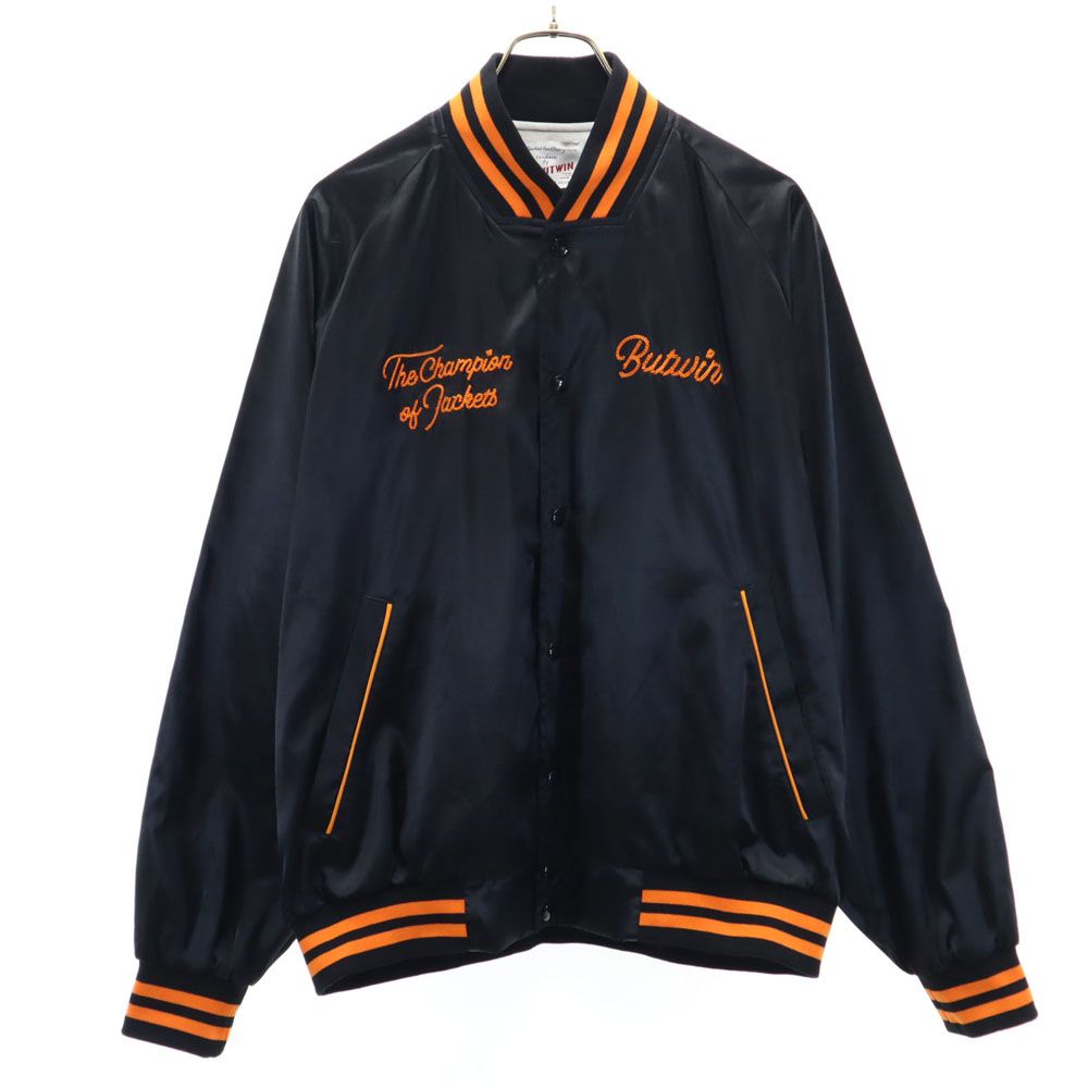 専用　ミッションディストリクト×バトウィン　ナイロンスタジャン M ブラック BUTWIN × MISSION DISTRICT】SATIN AWARD JACKET (