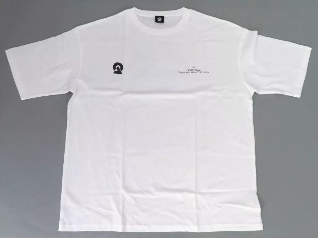 中古】Tシャツ DUSTCELL ONE ビッグシルエットTシャツ B ホワイト XL