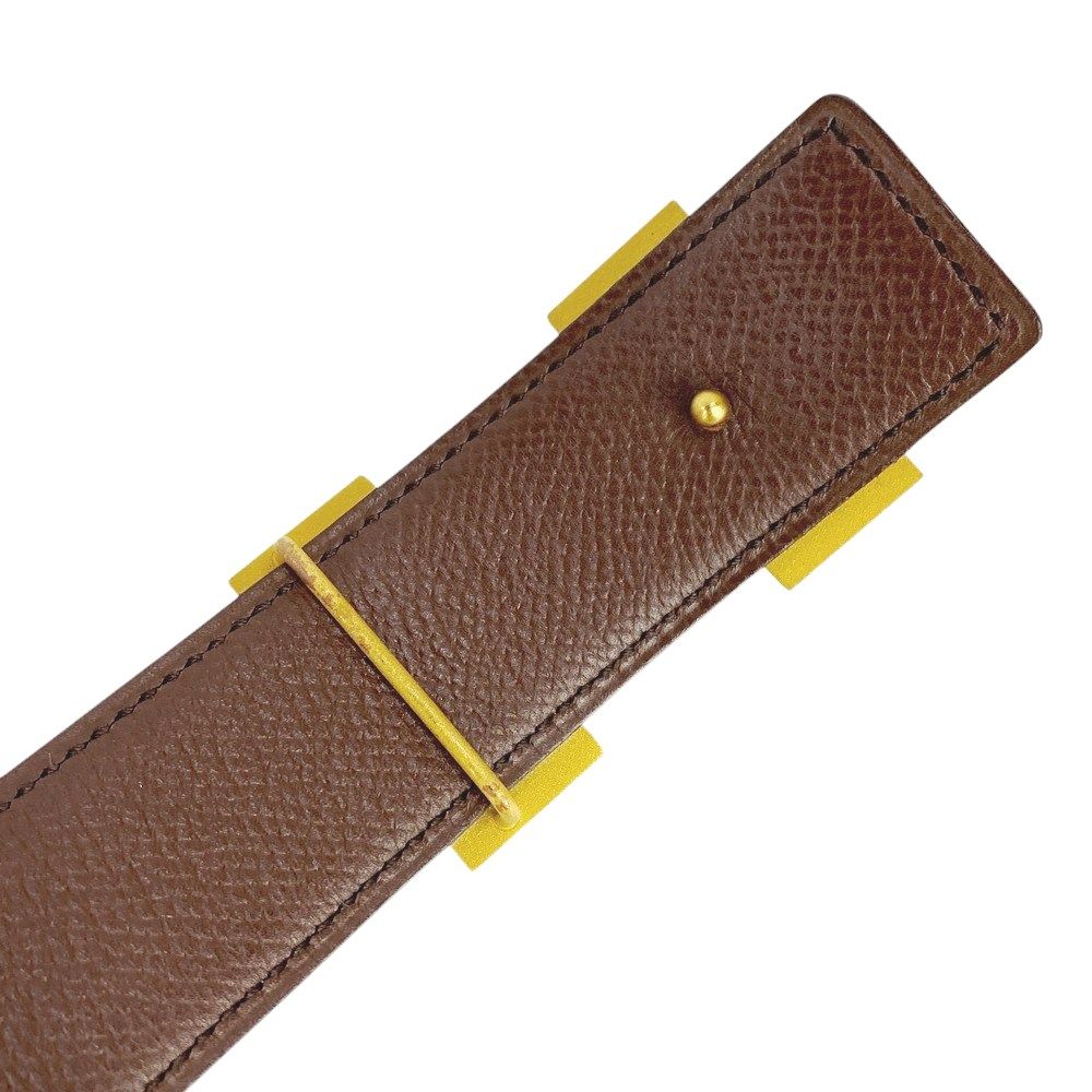 □中古□ エルメス コンスタンス ベルト ビジネス レザー GP ゴールド  