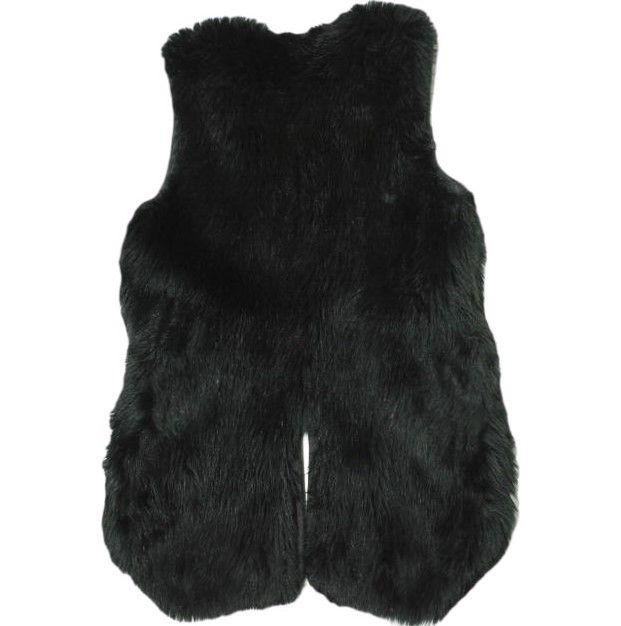 COMME des GARCONS COMME des GARCONS コムデギャルソン コムコム 日本製 10AWフェイクファーベスト RF-C007 S BLACK ジレ ボア g21555 COMME des GARCONS COMME des GARCONS コムデギャルソン