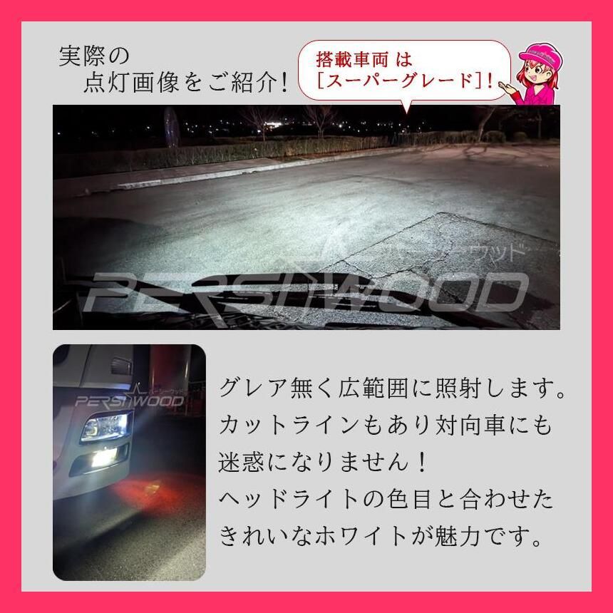 売れ筋 H3 LED フォグランプ バルブ 24V 12V LED 爆光 ホワイト イエロー ショート 6500K 3200lm 車検対応 両面発光 高輝度 2本セット cn-16