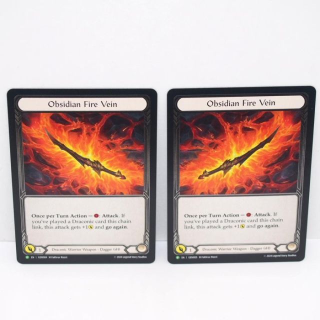 2枚セット】FLESH AND BLOOD Obsidian Fire Vein P EN GEM004