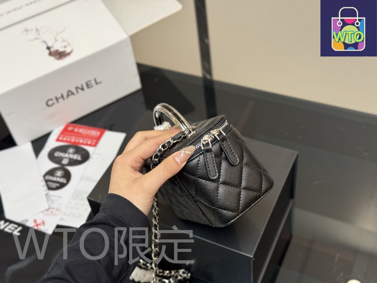 今日特価】Chanel Vanity Case シャネル ヴァニティケース-WTO