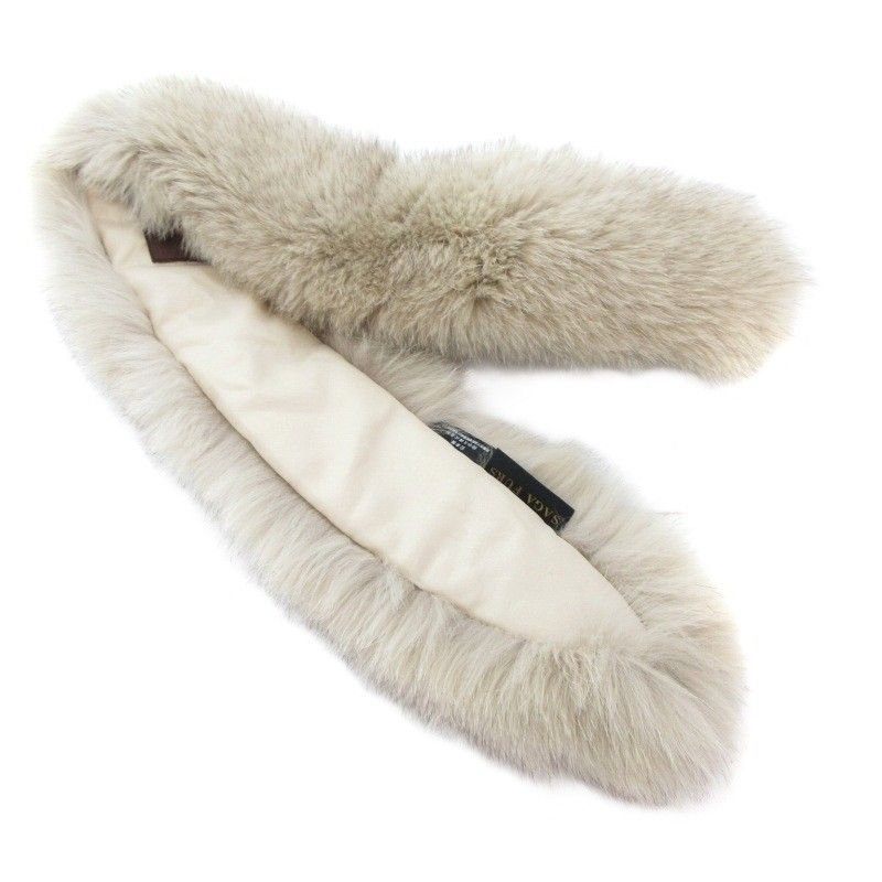 バルマン BALMAIN SAGA FURS 美品 ティペット 毛皮 フォックス