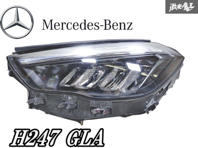 メルセデスベンツ ベンツ 純正 H247 GLA クラス 4眼 ヘッドライト ヘッドランプ 左 左側 片側 右ハンドル A2479066307 HELLA 魔王