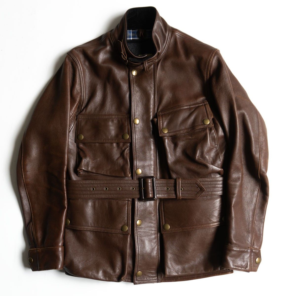 最 ADDICT CLOTHES AD-10 BMC JACKET SHEEP 36 シープレザー モーターサイクル ジャケット 25090635
