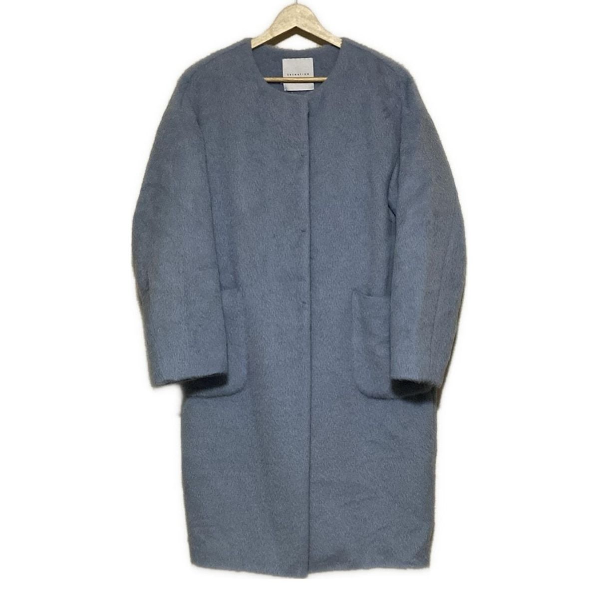 ESTNATION エストネーション コート サイズ38 M レディース - ライトブルー 長袖 冬