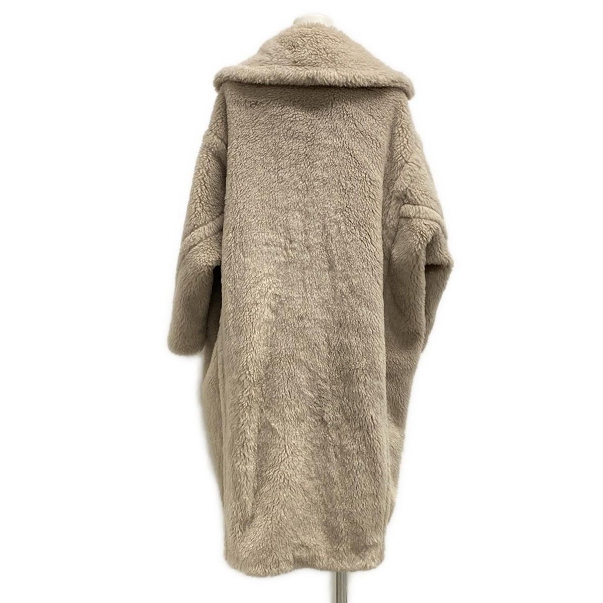 マックスマーラ コート サイズXS レディース テディベア 101615036 ピンクベージュ 長袖 アルパカ ウール シルク 冬 ウール アルパカ