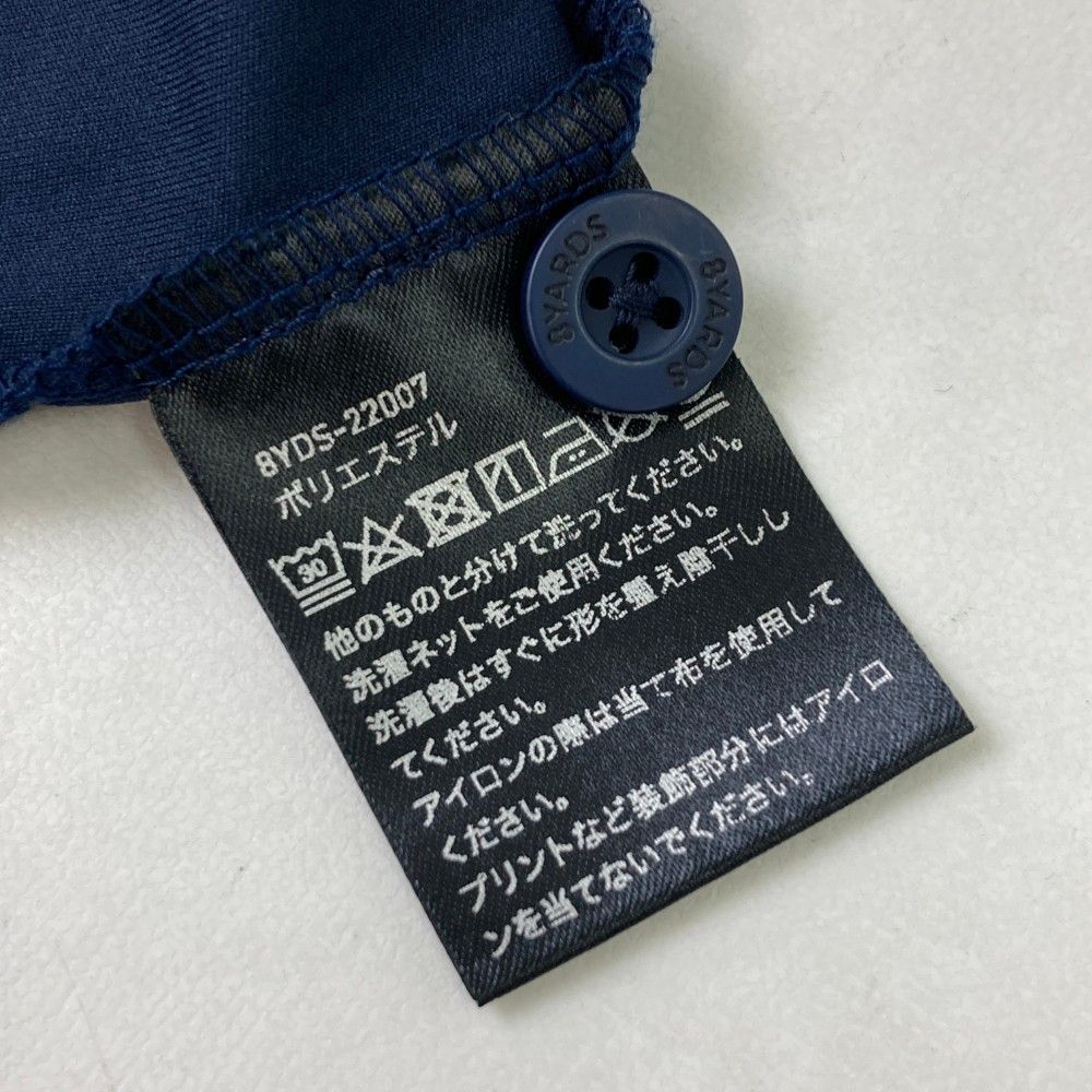 サイズ：L 8YARDS ハチヤーズ 半袖ポロシャツ ネイビー系