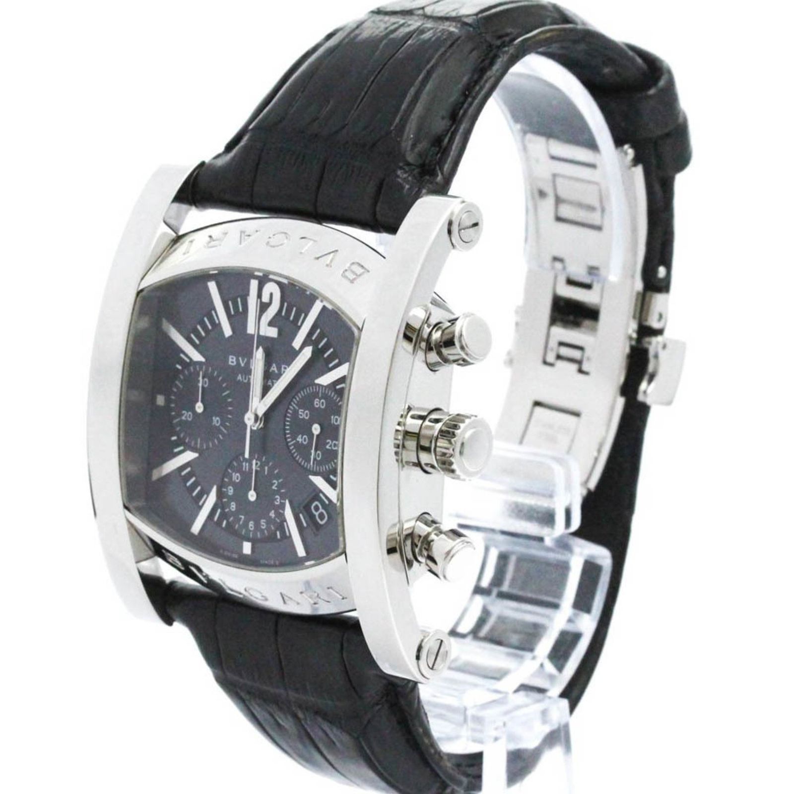 ブルガリ BVLGARI 腕時計 アショーマ AA48S グレー ステンレススチール  