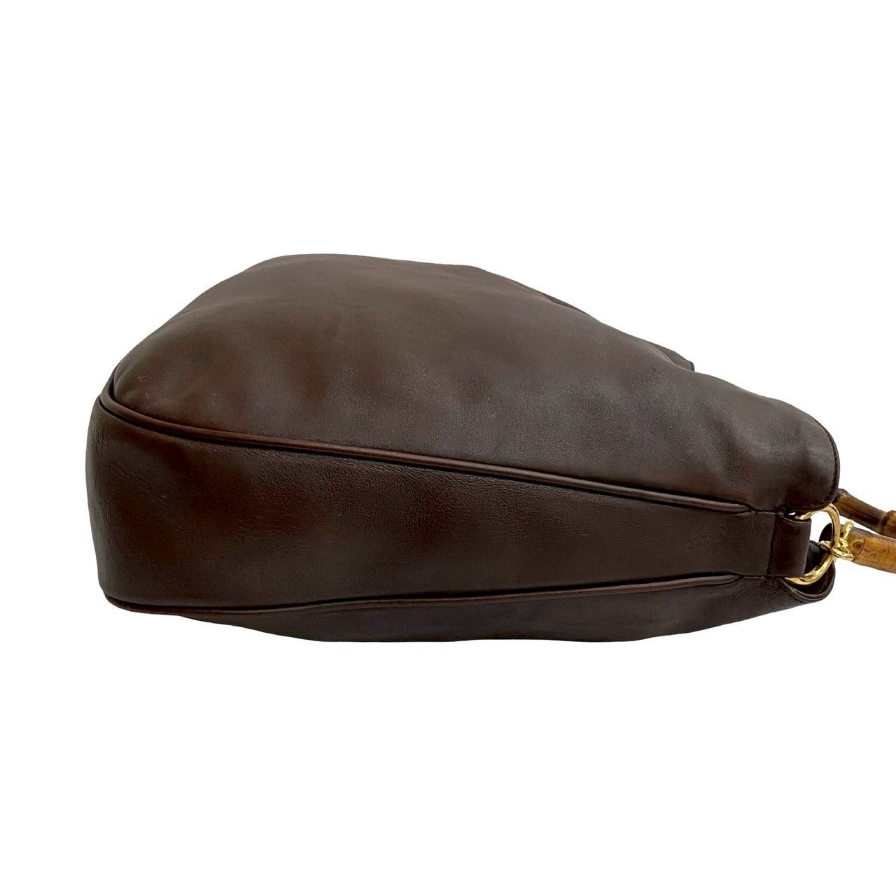 セール！GUCCI 本革こげ茶 2way ハンドショルダーバック　ビンテージ 極 美品 GUCCI グッチ オールドグッチ ヴィンテージ バンブー