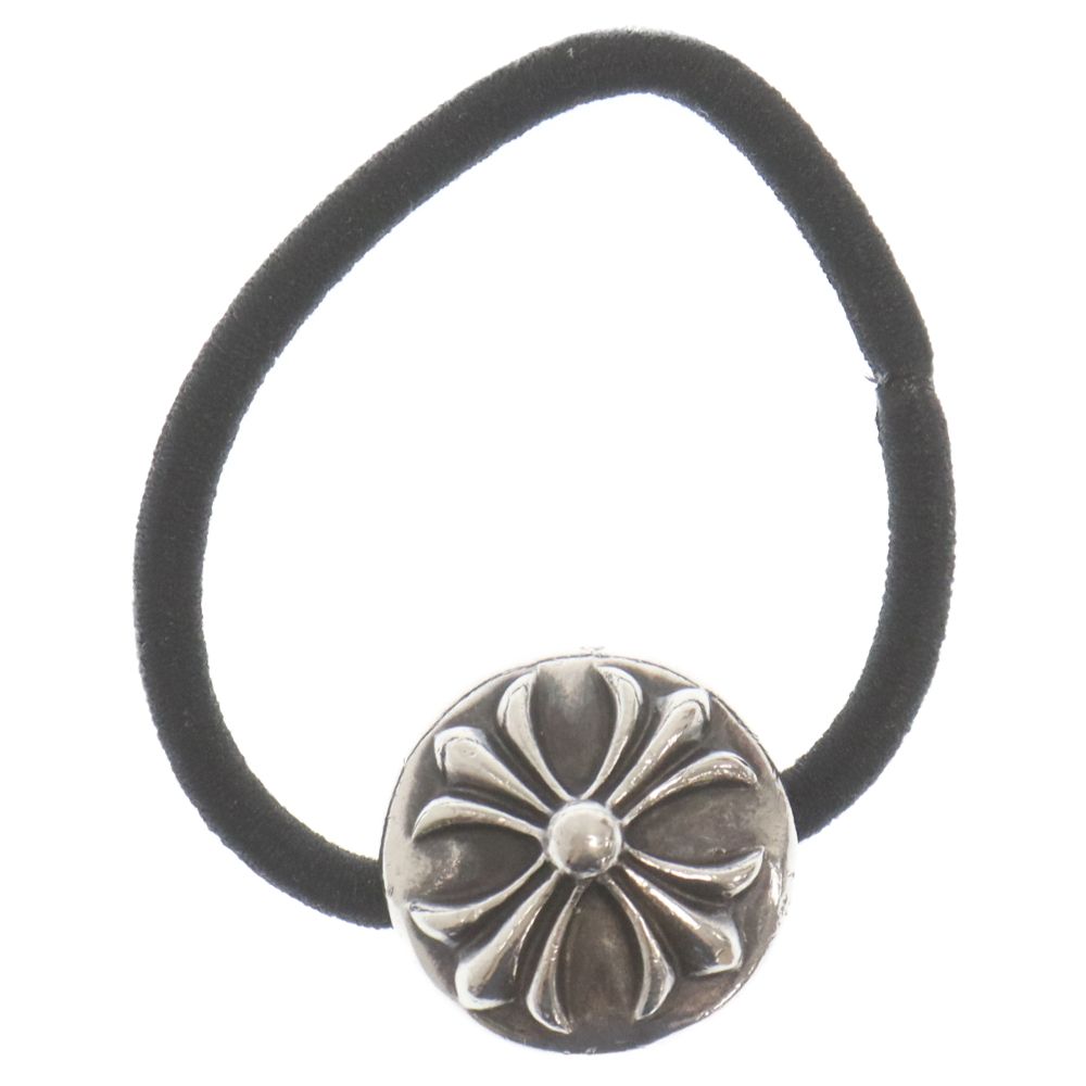 chrome hearts クロスボール ボタンヘアゴム シルバー