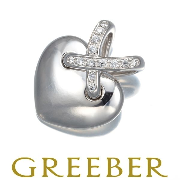 ショーメ ペンダントトップ ダイヤ ダイヤモンド リアン ハート K18WG  