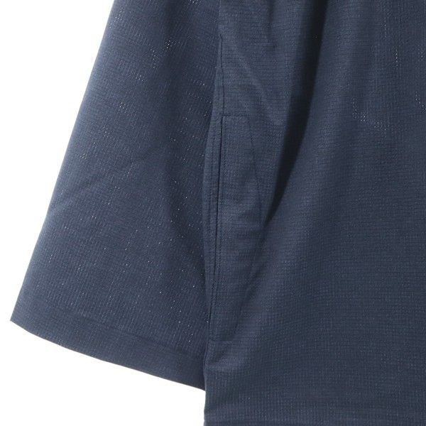 未使用 ジョンブル カラーレス ジャケット L 濃紺 Johnbull ノーカラー 作務衣型 日本製 メンズ 【200503】63cm袖丈