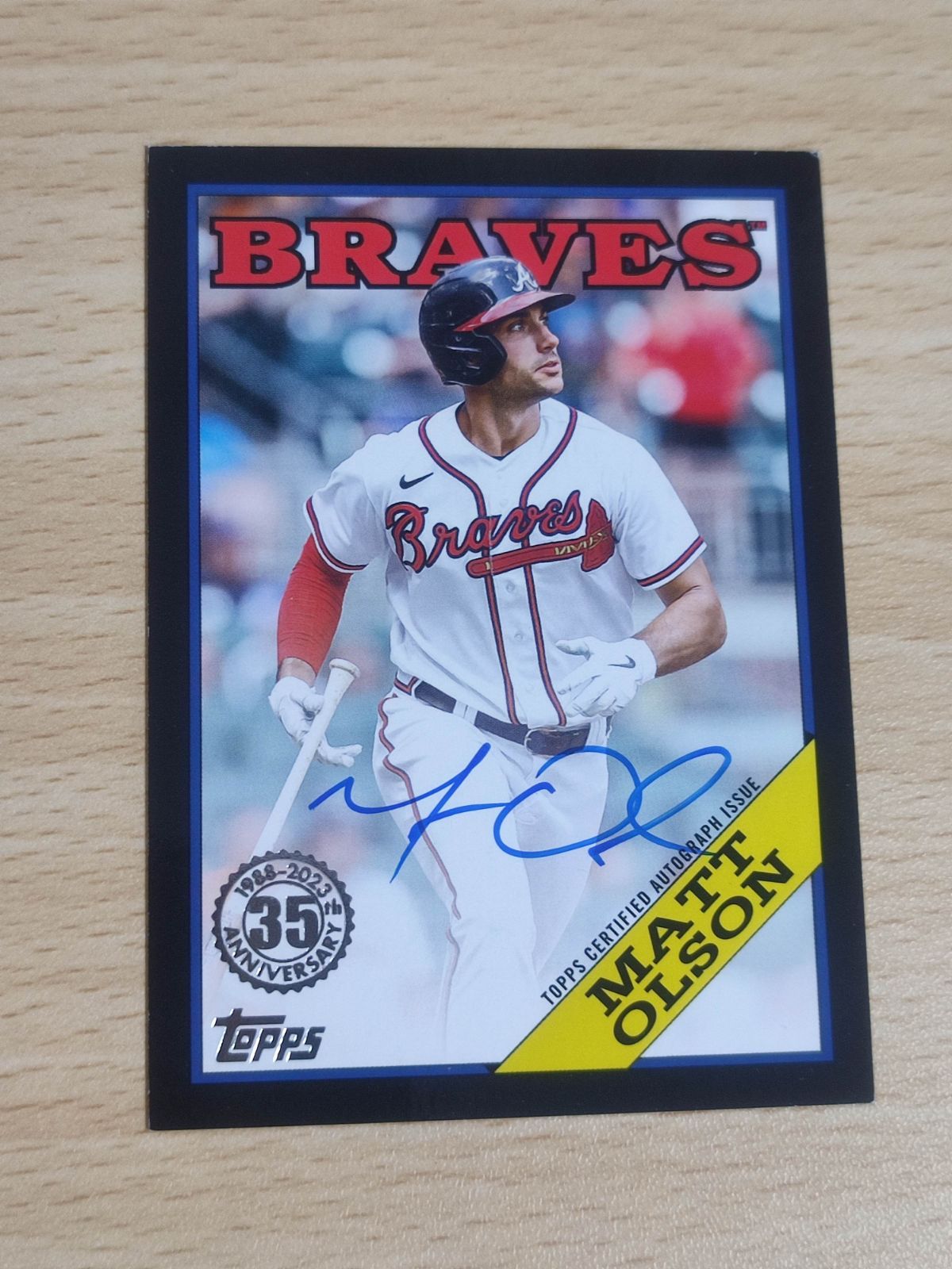 ca9-1 キリ番 99/99 99枚限定 MATT OLSON マット オルソン 直筆サイン カード TOPPS 三冠王