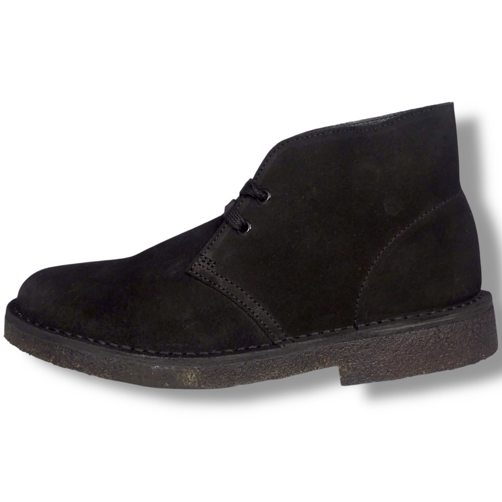 【訳あり未使用級】Clarks（27）チャッカブーツ　黒　箱付き 訳あり未使用級】Clarks（27）チャッカブーツ 黒 箱付き