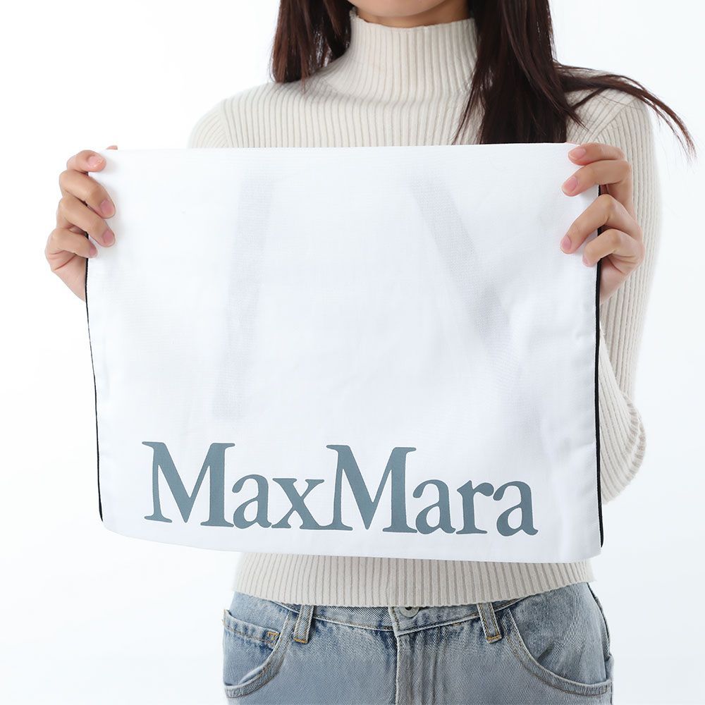 新品 MAX MARA マックスマーラ 2524546352600 001 Logo Camel Scarf