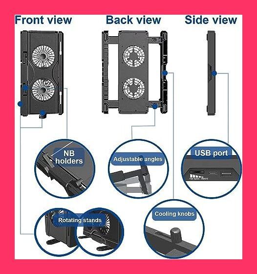 OImaster ノートパソコン冷却パッド冷却ファンノートパソコン