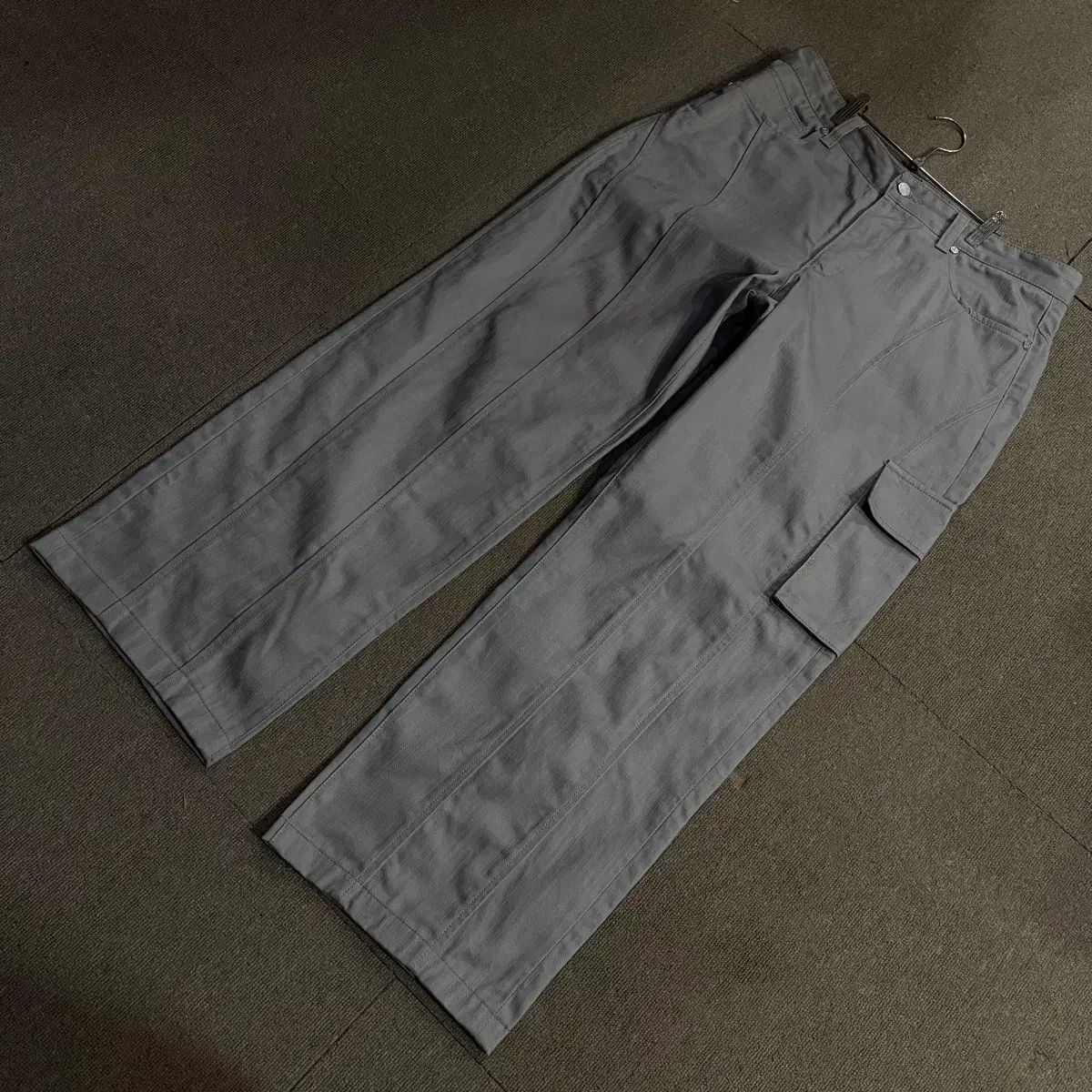 【雷市場（ポンジャン）商品韓国直送】 ADDOFF(アドオフ) ヴィンテージ ワイド カーゴパンツ L