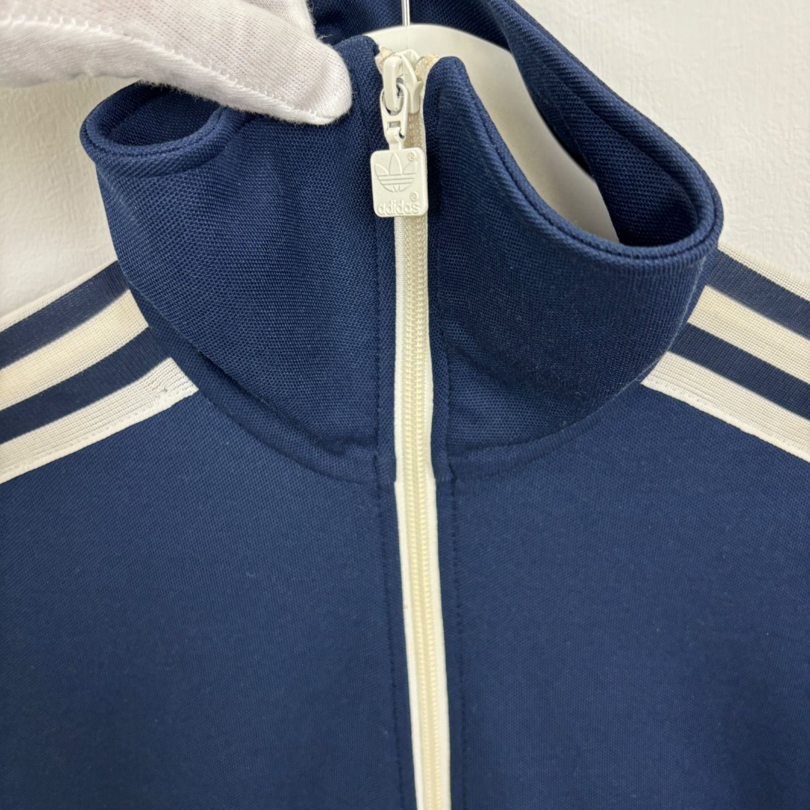 adidas ファイヤーバード　トレフォイルロゴ　ネイビー　メンズL アディダス トラックジャケット ファイヤーバード トレフォイル