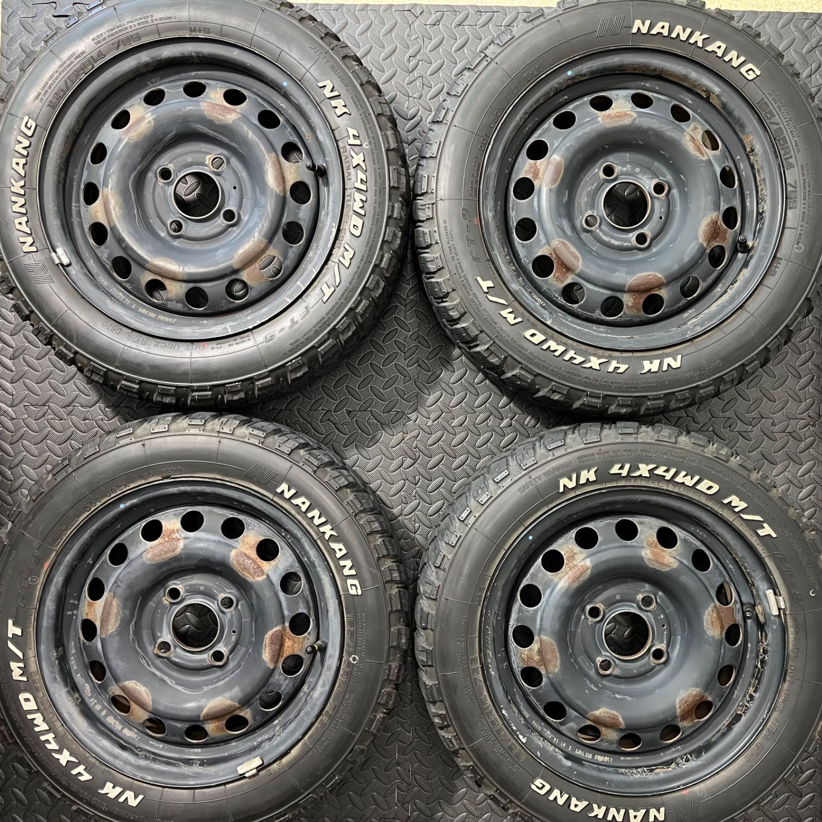 20年製 165 65R14 ナンカン NK 4×4WD M T FT-9 軽トラ 軽バン リフトアップ ホワイトレター