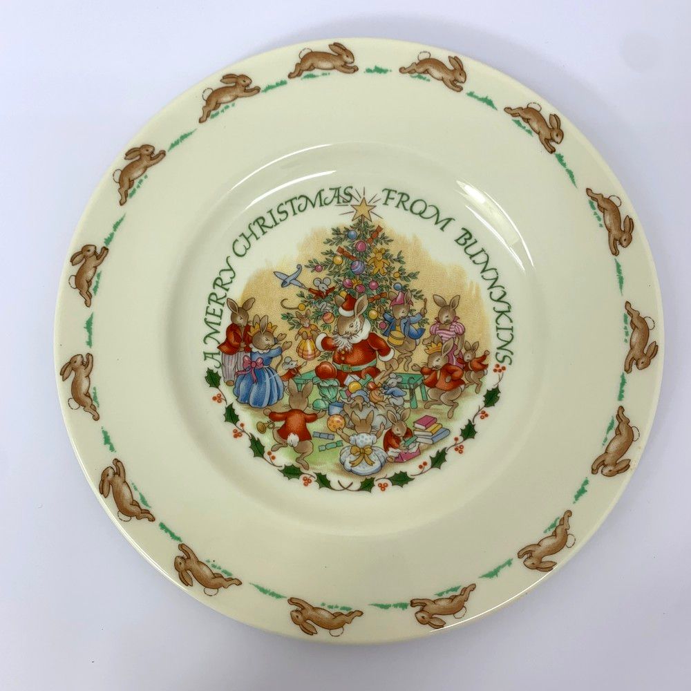 ロイヤルドルトン　絵皿　クリスマス　6枚セット ロイヤルドルトン ROYAL DOULTON BUNNYKINS バニキンズ