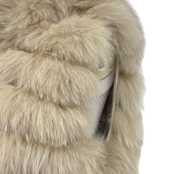 Theory luxe. ファー付きベスト S32 アイボリー/ベージュ