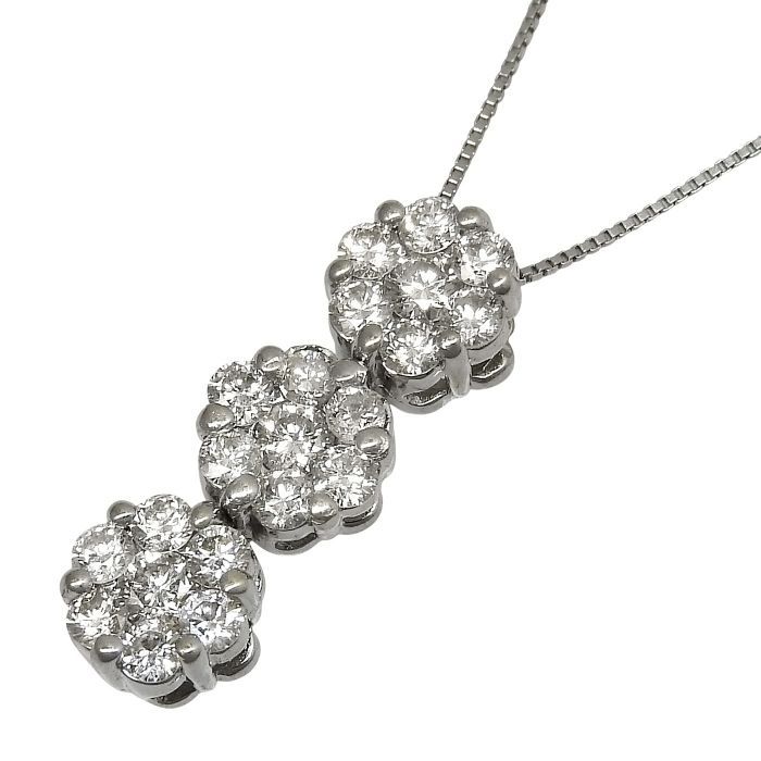 お値下げK18WG ダイヤネックレス　0.15カラット　デビアス　トリロジー 楽天市場】デビアス De Beers ネックレス アンシャンテロータス