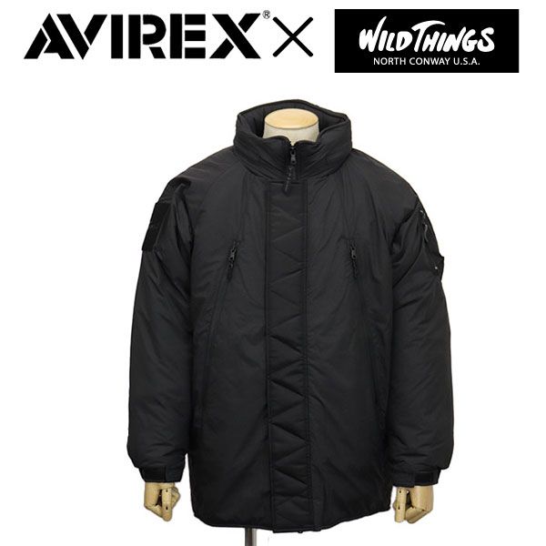 AVIREX (アヴィレックス) X WILDTHINGS (ワイルドシングス) ダブルネーム 6112179 HAPPY JKT ハッピージャケット 全2色 09BLACK M