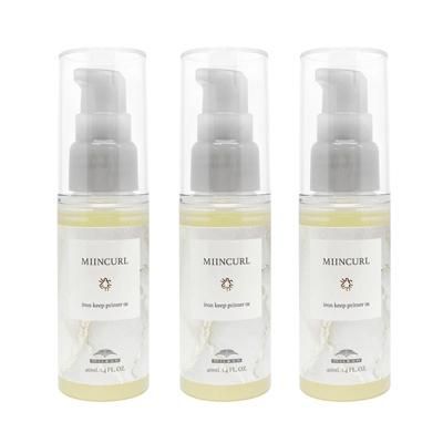 3本セット ミルボン ミインカール アイロンキープ プライマー 40ml 01 弾むカールタイプ 美容室専売 美容室 サロン 美容院 専売 ヘアオイル MILBON