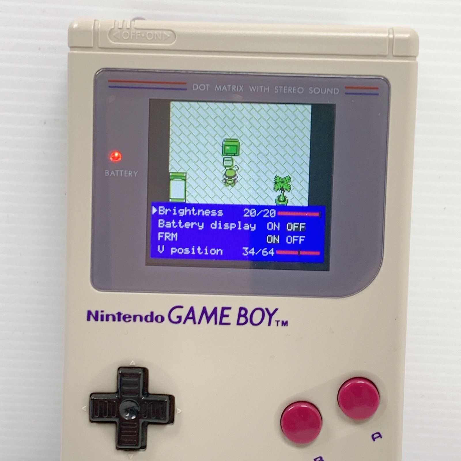 任天堂　初代　ゲームボーイ　オーロラシェル　IPS液晶　バックライト付き 美品 初代ゲームボーイ IPS液晶 バックライト 動作確認済み
