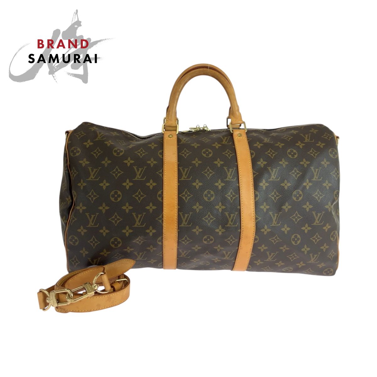 LOUIS VUITTON ルイヴィトン モノグラム キーポル50 バンドリエール PVC M44880 ショルダーバッグ ボストンバッグ メンズ 504195