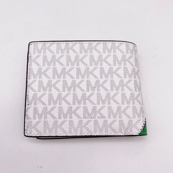 MICHAEL KOSE マイケルコース シグネチャー レザー 二つ折り 財布 eH07142A