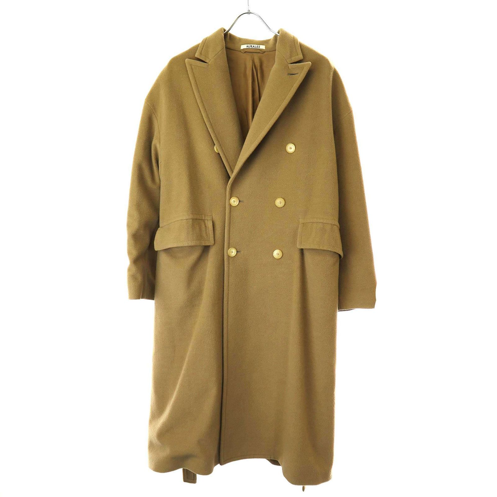 オーラリーカシミヤウールダブルコート