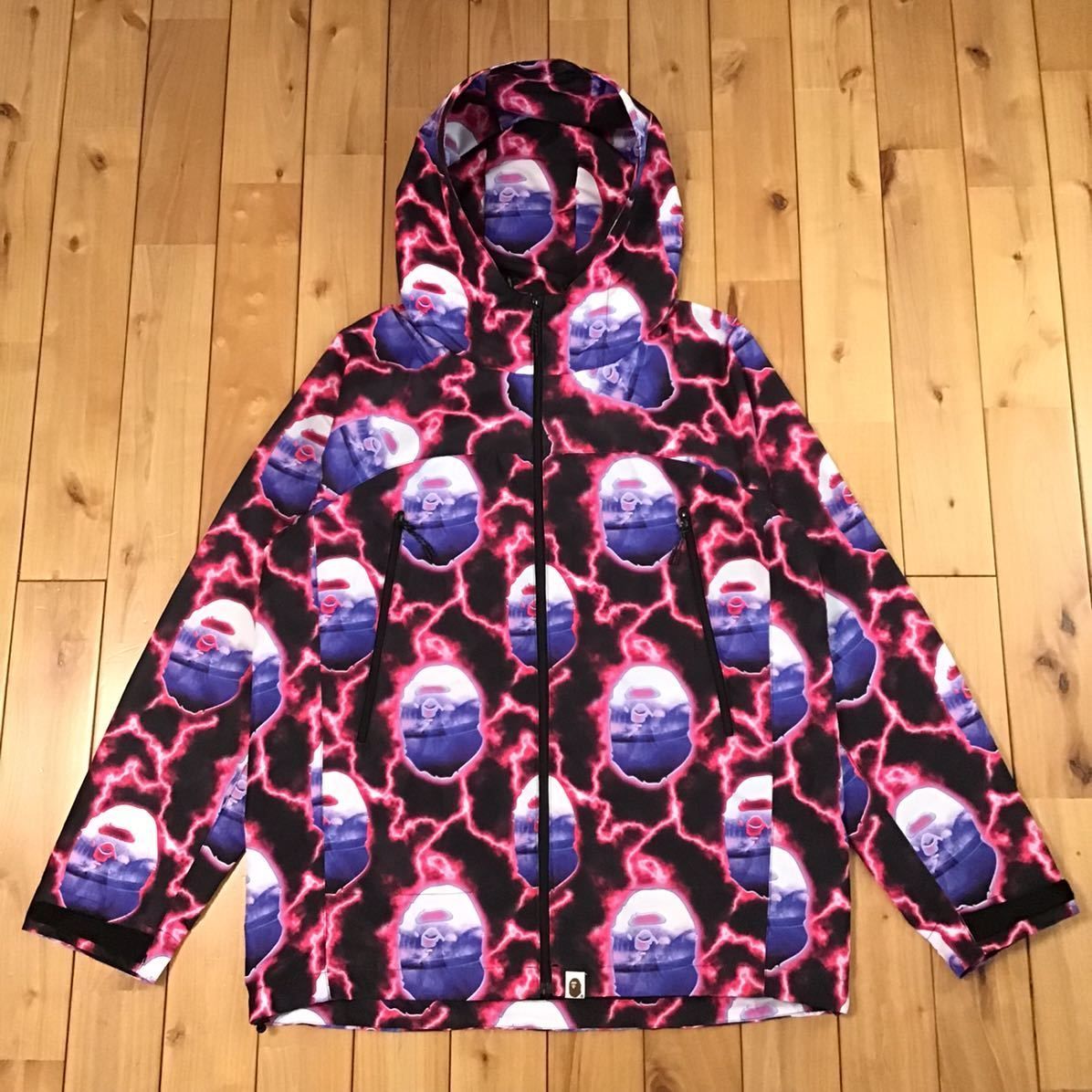 BAPE × ISETAN チェックパーカー Mサイズ BAPE LIGHTNING zip hoodie jacket Lサイズ a bathing ape