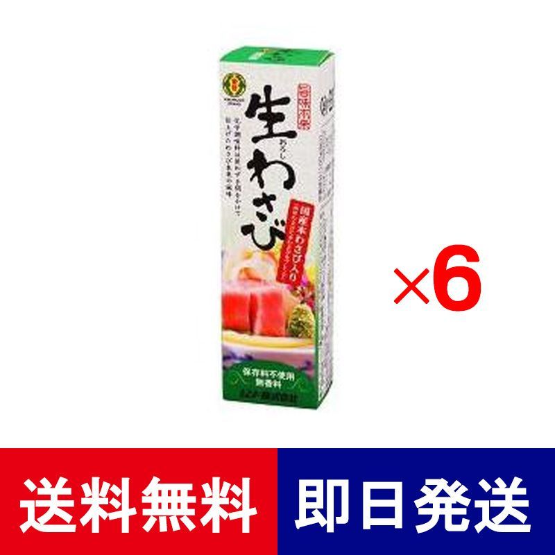 旨味本来 生わさびチューブ入り 40g 6本セット 本わさび ワサビ