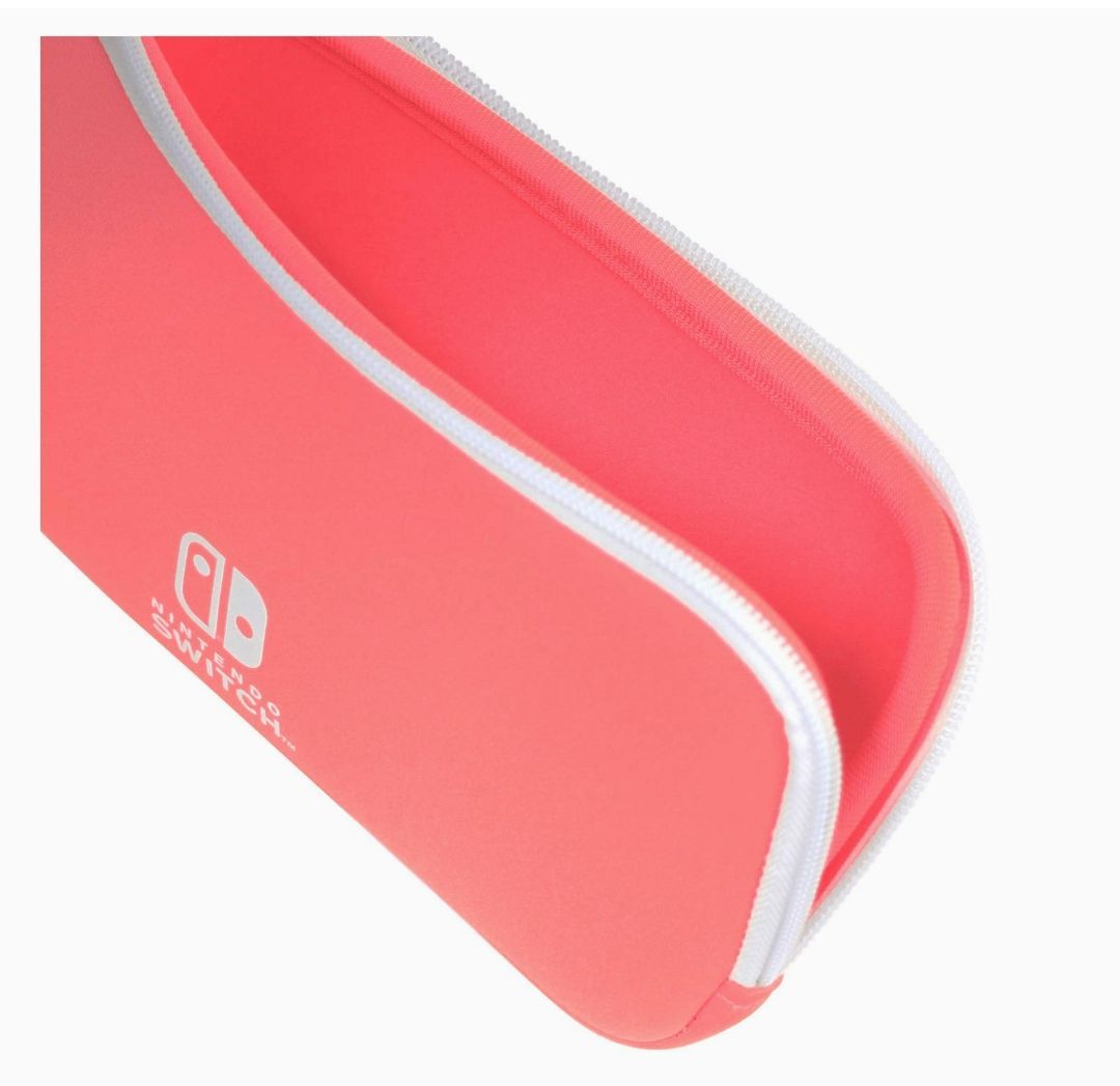 Nintendo Switch - Nintendo Switch LITE コーラル、SDカード、ポーチ 任天堂公式ライセンス商品】ニンテンドースイッチLite専用収納