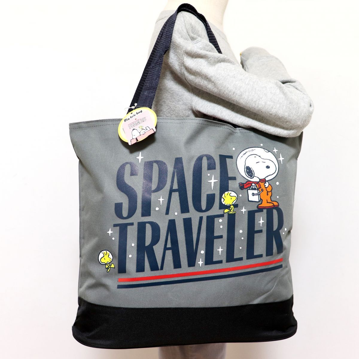 ★スヌーピー ピーナッツ SNOOPY PEANUTS 新品 高品質 BIG 大きい カジュアル トート バッグ BAG [SNOOPYBAGGRY1N] 一 六★QWER★