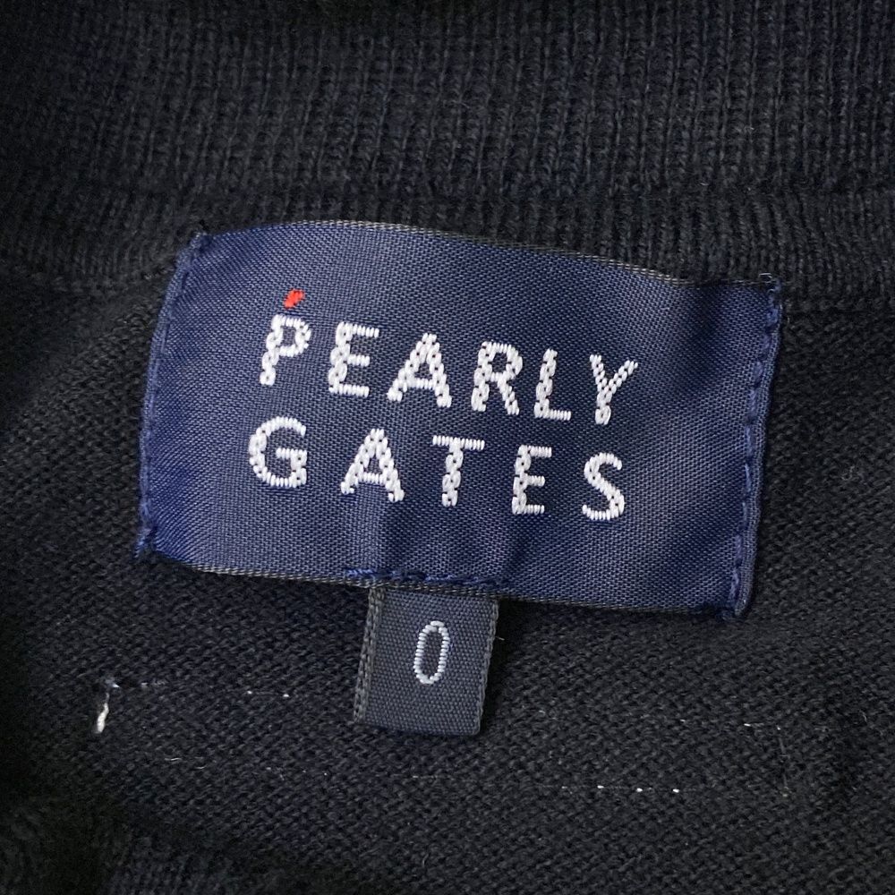 サイズ：0 PEARLY GATES パーリーゲイツ  タートル ニット セーター  ブラック系 [240101446227] ゴルフウェア レディース ストスト サイズ：0 PEARLY GATES パーリーゲイツ タートル ニット