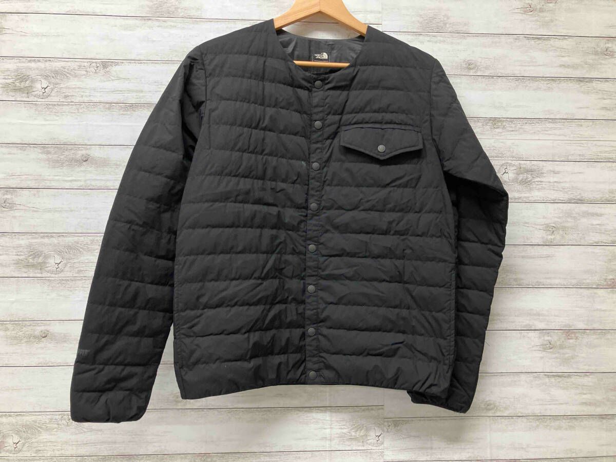 THE NORTH FACE ノースフェイス ノーカラーダウンジャケット WS ZEPHER SHELL CARDIGAN ND91553 サイズS ブラック 冬 THE NORTH FACE ノースフェイス ノーカラーダウンジャケット WS