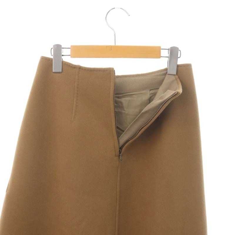 エブール ebure ×Ron herman Wool Light Melton Skirt スカート フレア ウール ロング 36 キャメル /HS  ■OS ■SH